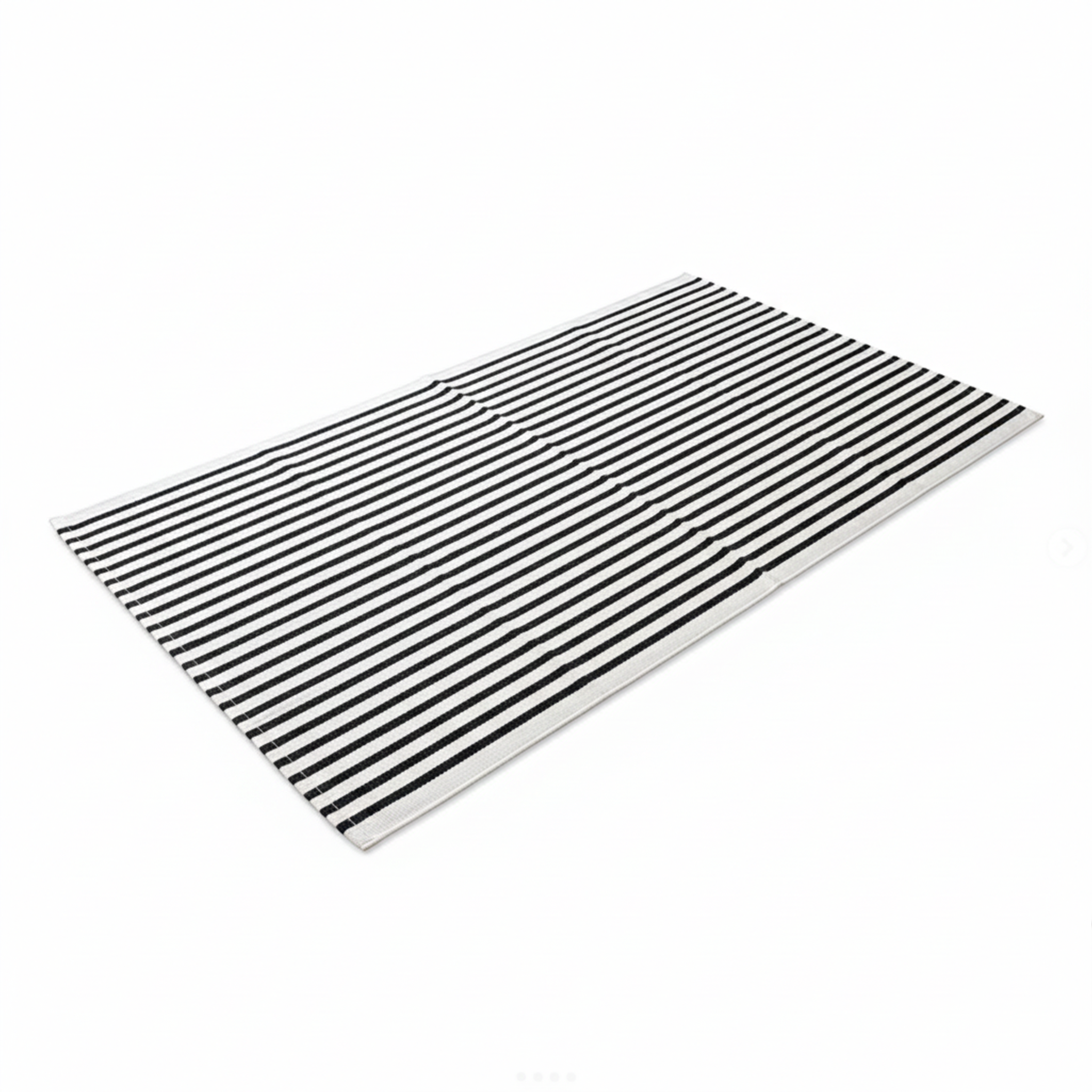 Black Stripe Floor Mat