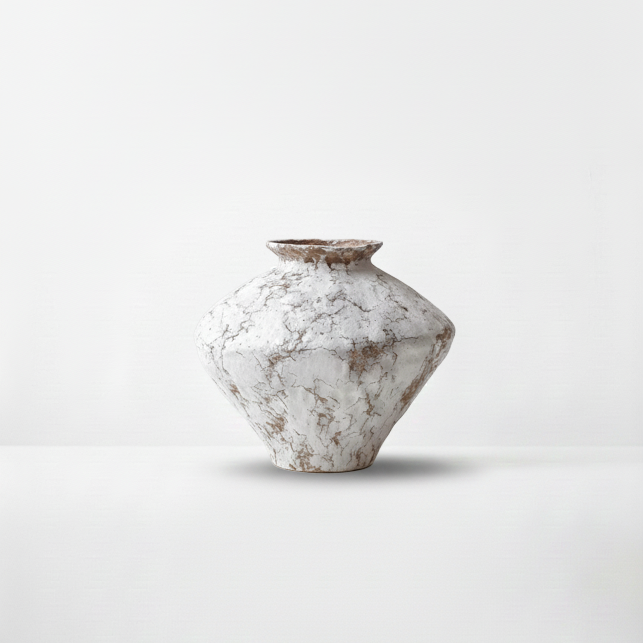 Earthena 2 Vase – White