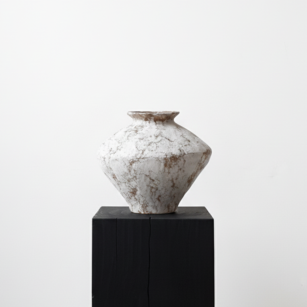 Earthena 2 Vase – White